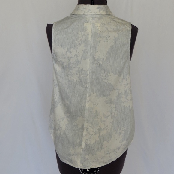 Rag & Bone Blue and White Stripe and Floral Button Up, Size S 🗣LAST CHANCE🗣 - Picture 5 of 6